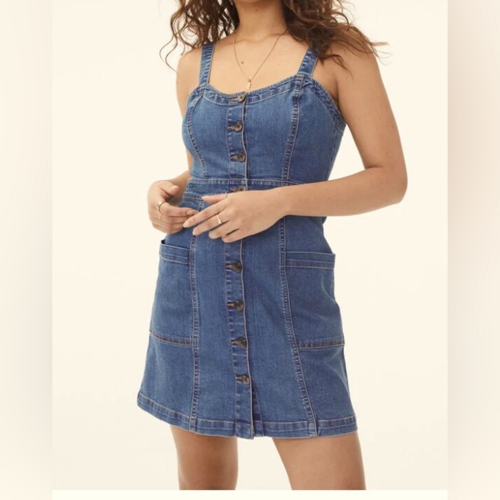 Aeropostale Pocket Denim Mini Dress